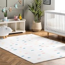 Nuloom Calla Kids Polka Dot Nursery or Playroom Area Rug, 6' X 9', Multi