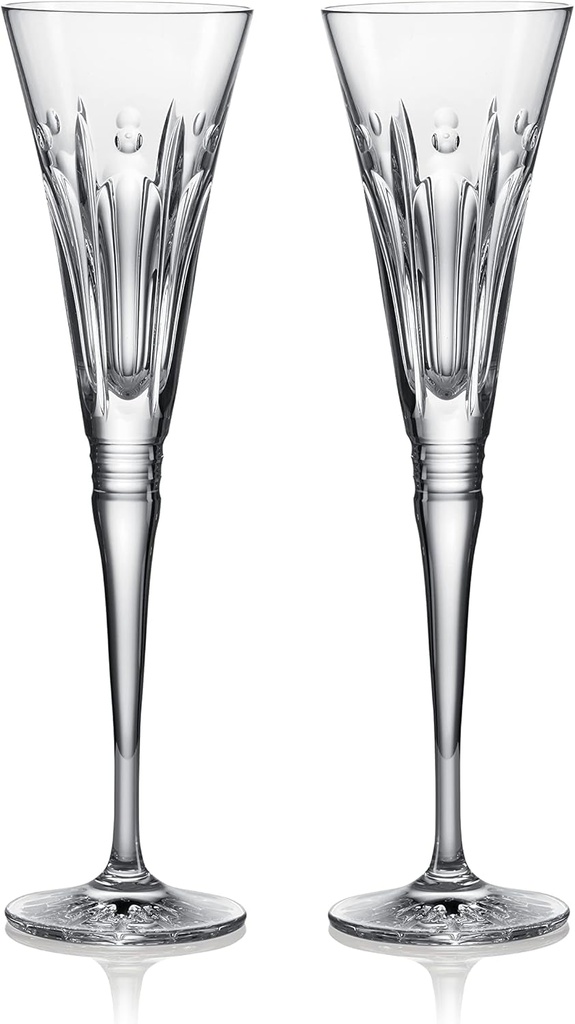 Waterford Winter Wonders Winter Rose Flute, Set of 2