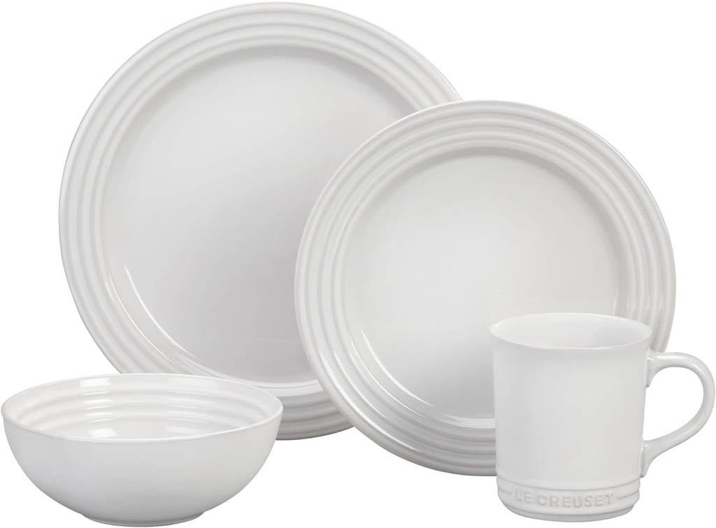 Le Creuset Stoneware Dinnerware Set, 16 Pc., White