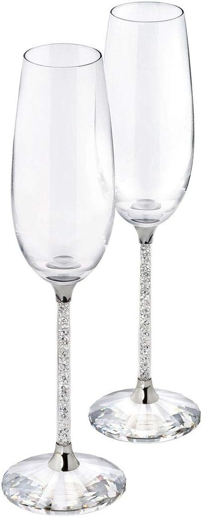 SWAROVSKI Crystalline Clear Crystal Toasting Flutes, Set of 2