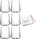 Riedel SL Stemless Wings Cabernet/Sauvignon Wine Glass (6-Pack) with Large Microfiber Polishing Cloth Bundle (4 Items)