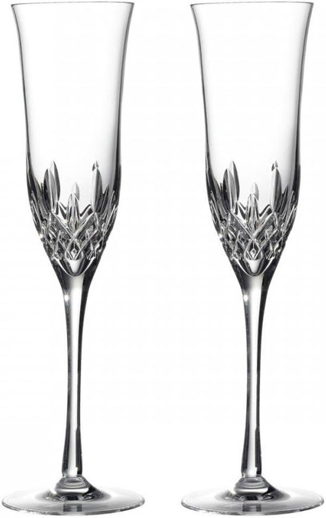 Waterford Lismore Essence Champagne Flute, Set of 2, 2 Count (Pack of 1), Clear