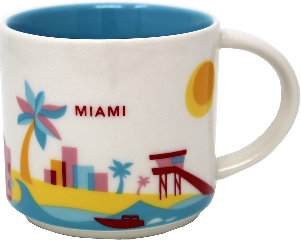 Starbucks You Are Here Series Miami Mug, 14 Oz