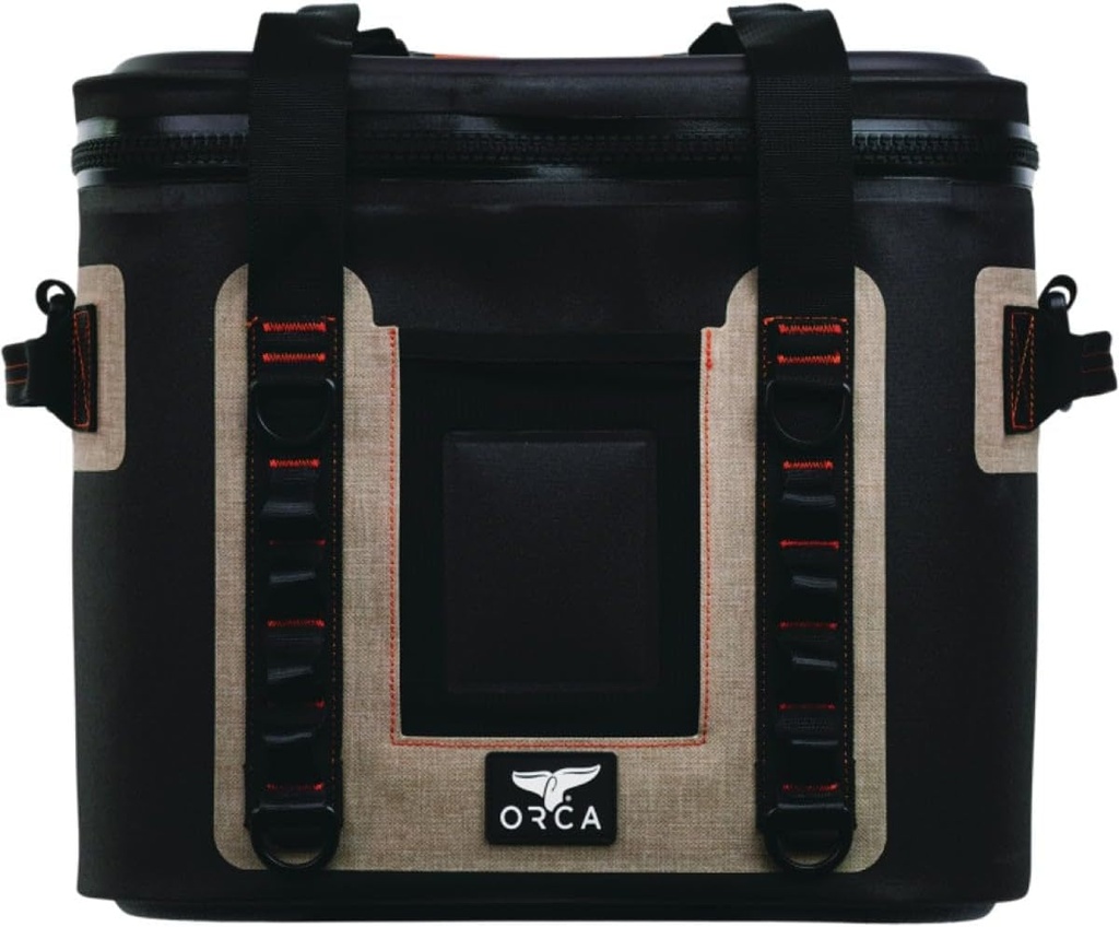 ORCA Walker 20 Can Soft Cooler Bag, Insulated with 28Mm Meta-Polymer, Tan, 20 L