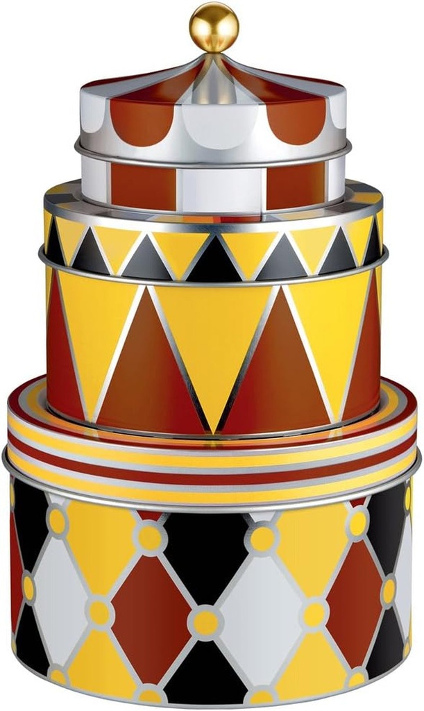 Alessi, Set 3 Circus All-Purpose Boxes, Set of 3, Multicolor