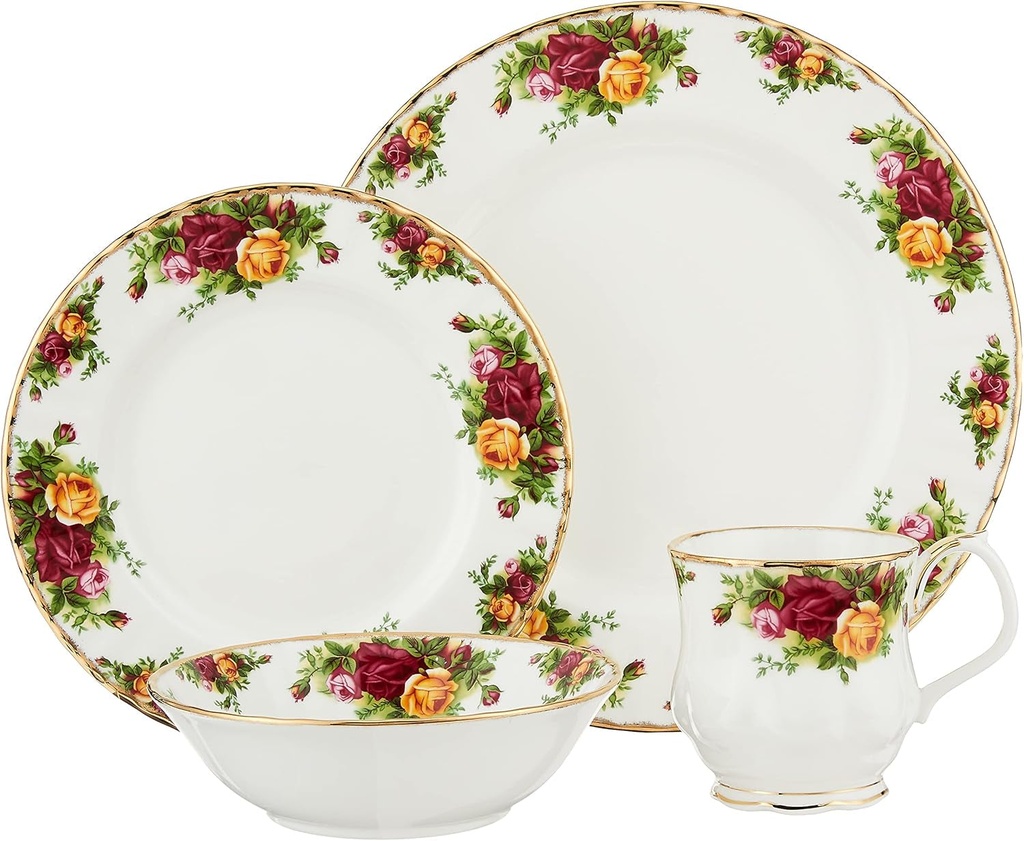 Royal Albert Old Country Roses 4-Piece Place Setting