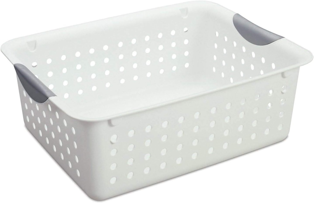 Sterilite Medium Plastic Storage Container (6 Pack) and Small Plastic Storage Container (12 Pack)