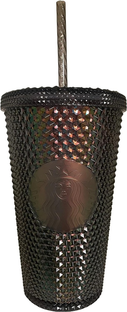 STARBUCKS Limited Edition 16Oz Bling Charcoal Studded Tumbler
