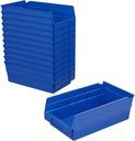 Akro-Mils 30130 Plastic Organizer and Storage Bins for Refrigerator, Kitchen, Cabinet, or Pantry Organization, 12-Inch X 6-Inch X 4-Inch, Blue, 12-Pack