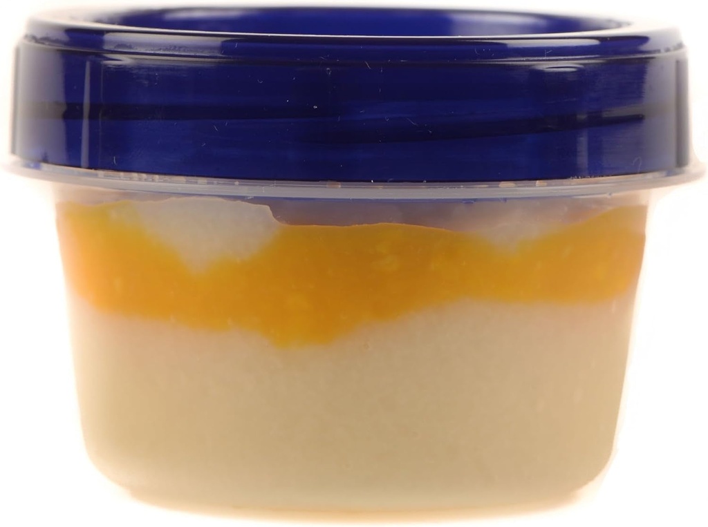[60 PACK] 4Oz Twist Top Storage Containers - Airtight Plastic Food Storage Canisters with Twist & Seal Lids, Leak-Proof - Reusable, Stackable, Bpa-Free Snack Containers