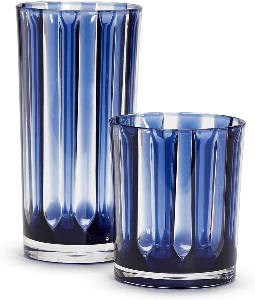 Two'S Company Water'S Edge 24-Pieces Drinking Glass in 2 Styles: Double Old Fashion & Tumbler