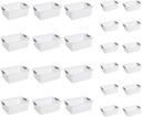 Sterilite Medium Plastic Storage Container (12 Pack) and Small Plastic Storage Container (12 Pack)