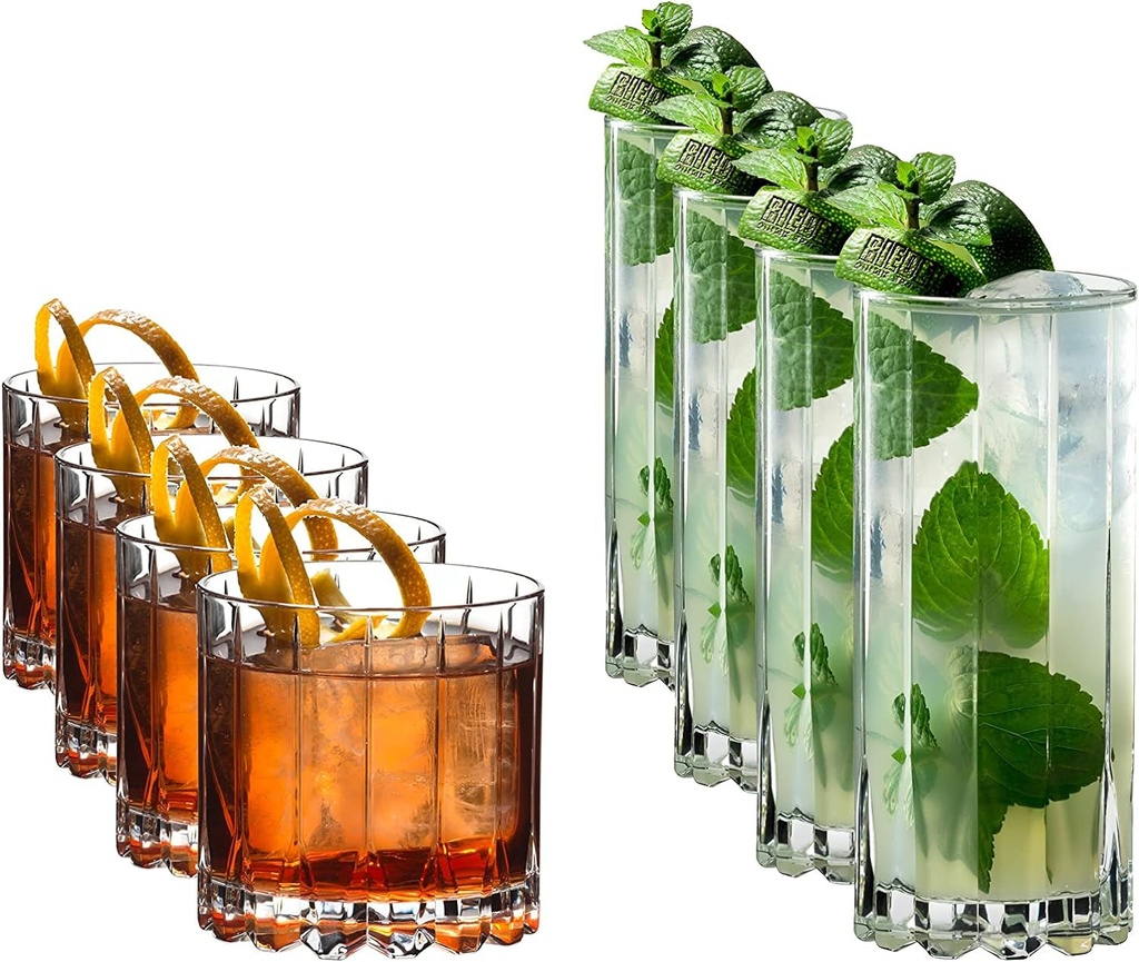 Riedel Drink Specific Glassware Rocks & Highballs, Set of 8, 10.87 Fl.Oz.