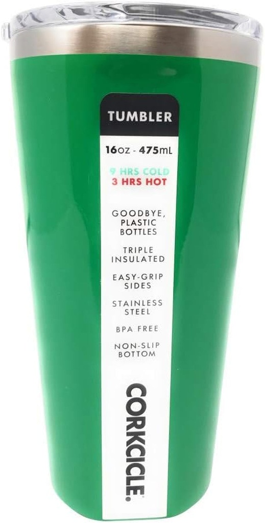 Corkcicle. Tumbler with Gloss Putting Green 16 Ounce, 1 EA