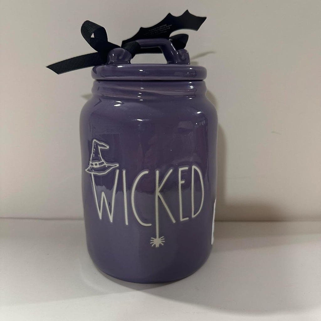 Rae -WICKED Baby Size Canister Allside Purple HALLOWEEN CANISTER- Dunn by Magenta