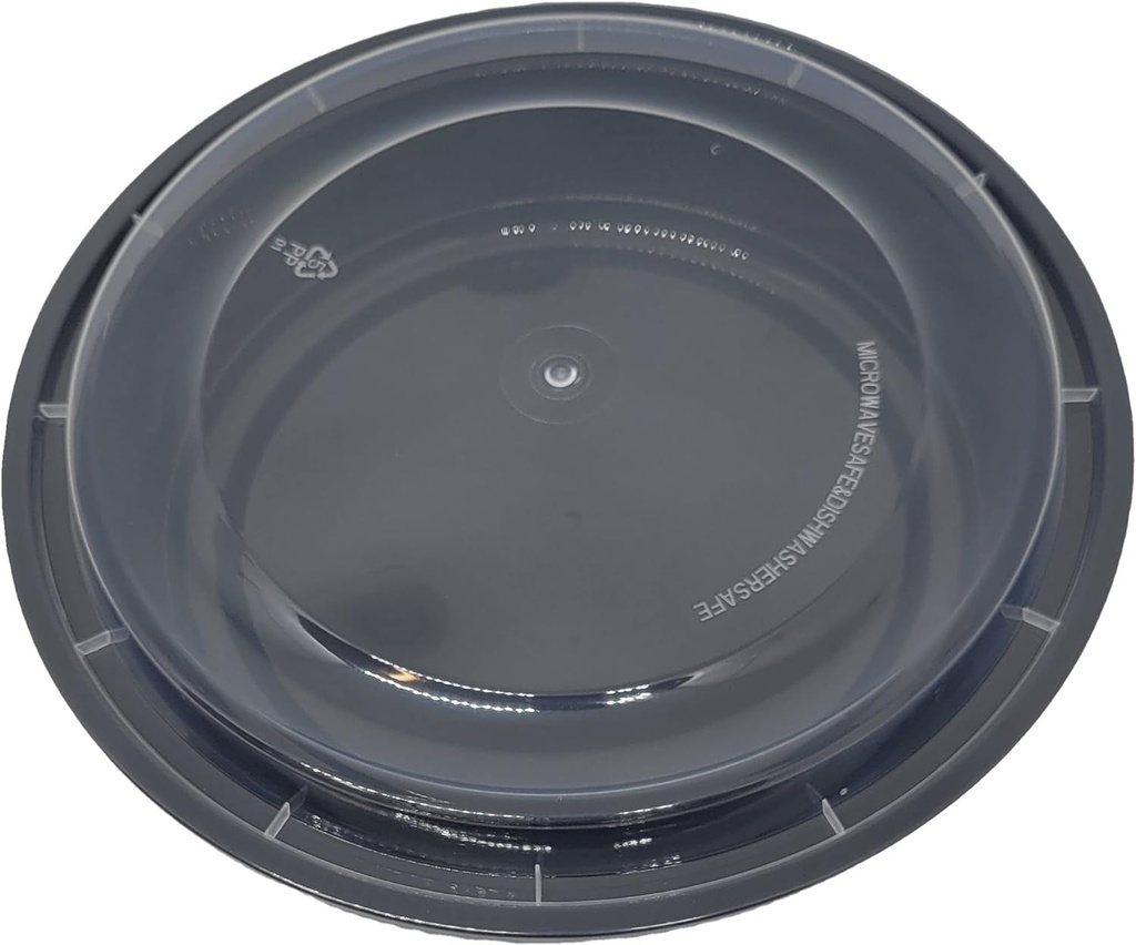 150 Sets 48 Oz round Food Containers Meal Prep Microwavable Reusable Plastic BPA Free Big Size Lunch Box