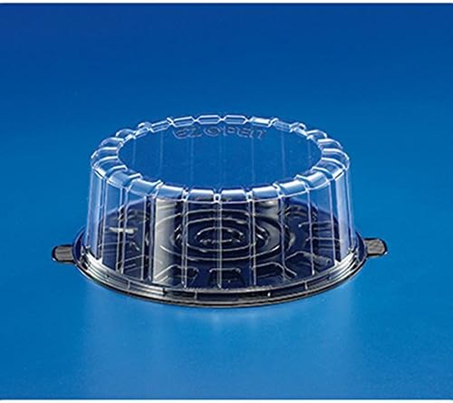 Single Layer 7 Inch Low Dome Plastic Cake Containers 100 CT