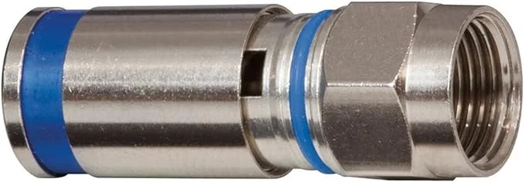 Klein Tools VDV812-623 Weatherproof F Compression Connectors, Satellite Provider Approval and Dual O-Rings to Seal Out Moisture, 10-Pack