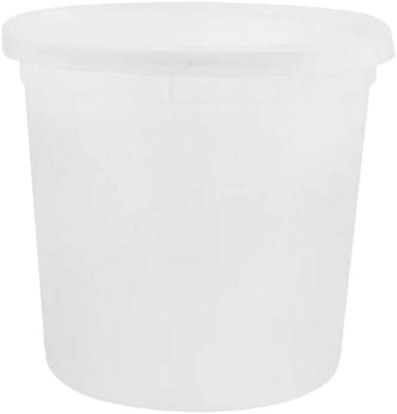 Heavyweight - 86Oz - Clear Disposable round Food Storage Deli Containers with Lids To-Go, Microwavable, Leak Proof, Bpa-Free : Set of 500