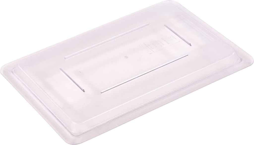 Carlisle Foodservice Products Storplus Food Storage Container Lid with Stackable Design for Catering, Buffets, Restaurants, Polycarbonate (Pc), 18 X 12 Inches, Clear, (Pack of 6)