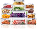 Utopia Kitchen Plastic Food Containers - Pack of 144 (72 Containers & 72 Lids) Food Storage Containers with Airtight Lids - Reusable Lunch Boxes - Leak Proof (Blue)