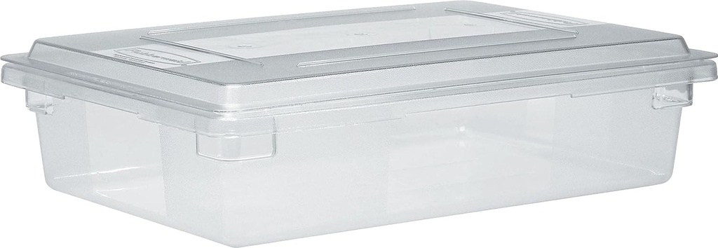 Rubbermaid Commercial Products-Food Storage Box/Tote for Restaurant/Kitchen/Cafeteria, 8.5 Gallon, Clear (FG330800CLR)
