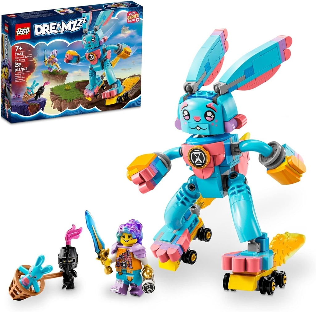 LEGO Dreamzzz Izzie and Bunchu the Bunny Building Toy Set, 2 Ways to Build Bunch