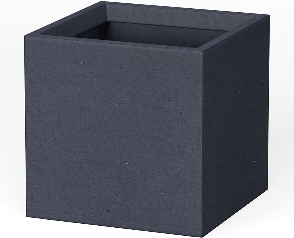 Kante 12 Inch Square Concrete Planter for Outdoor Indoor Home Patio Garden, Larg