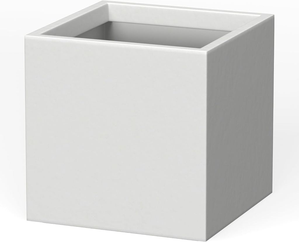 Kante 12 Inch Square Concrete Planter for Outdoor Indoor Home Patio Garden, Larg
