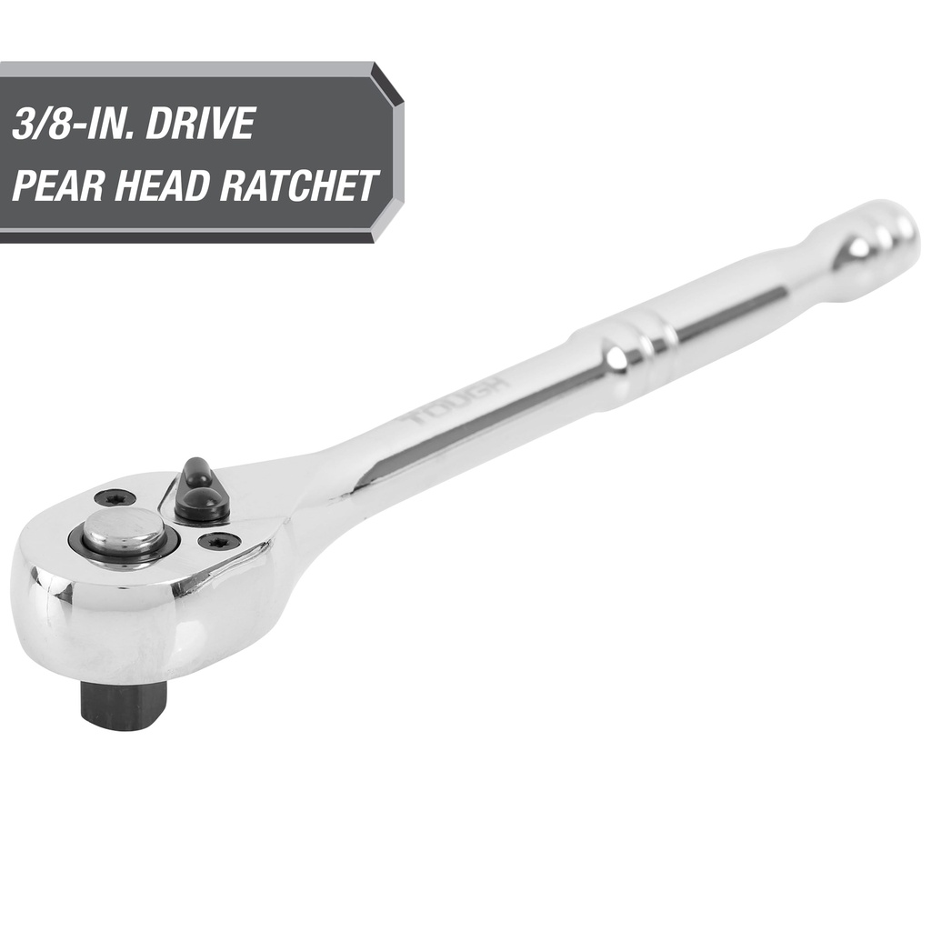 Hyper Tough Chrome 3/8-Inch, 72-Tooth Pear Head Ratchet, 5799V