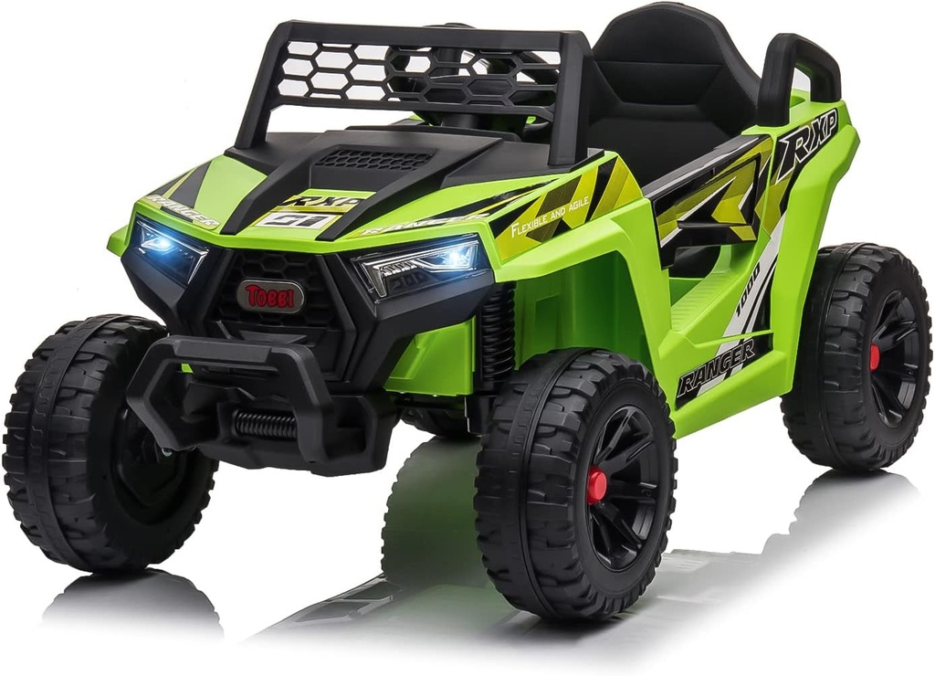 TOBBI 12V Kids Ride on Car, Electric Off-Road UTV Truck with Forward and Reverse