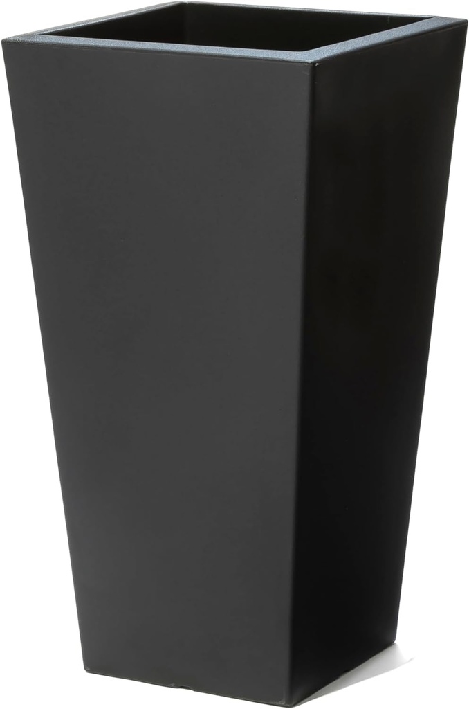 Step2 Tremont Tall Square Planter Pot, Large outside All-Season All-Weather Gard