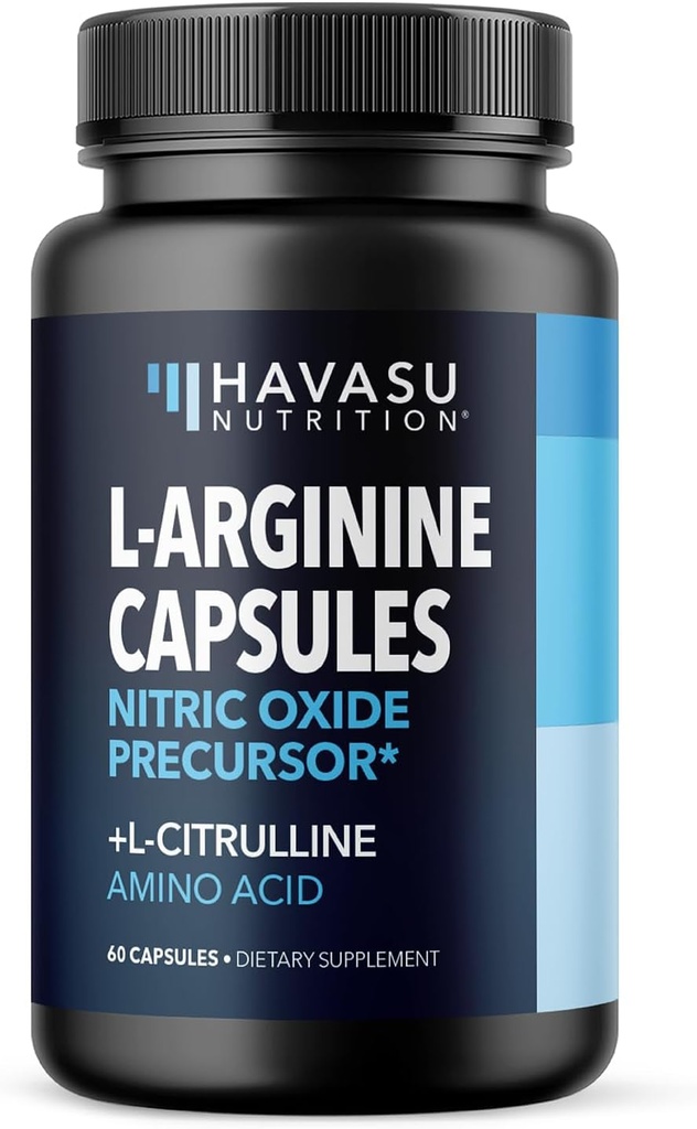 L-Arginine Capsules for Active Males - 60 Count