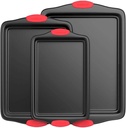 Nutrichef Non-Stick Kitchen Oven Baking Pans-Deluxe & Stylish Nonstick Gray Coat