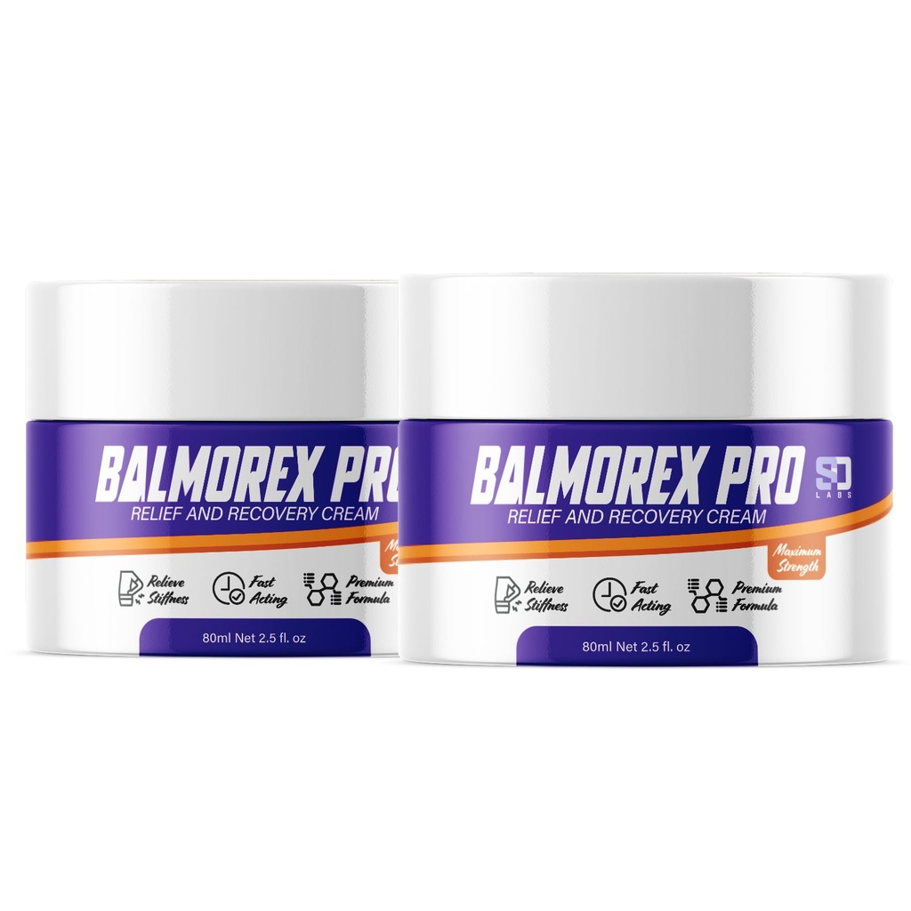 (2 Pack) Balmorex Pro Cream, Balmorex Pro for Relief and Recovery Cream (5 Oz)