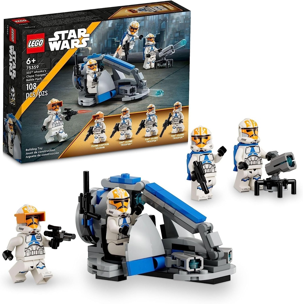LEGO Star Wars 332Nd Ahsoka’S Clone Trooper Battle Pack 75359 Building Toy Set W