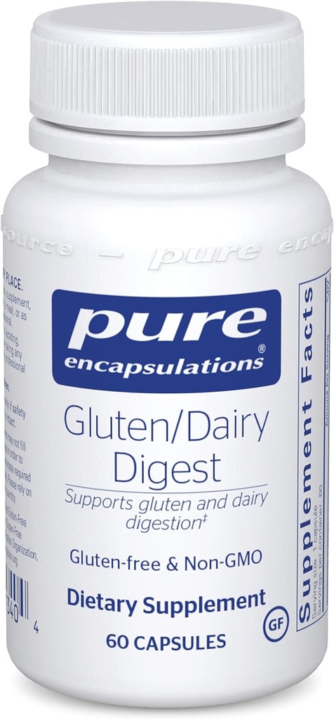 Pure Encapsulations Gluten/Dairy Digest | Unique Mix of Enzymes to Support Healt