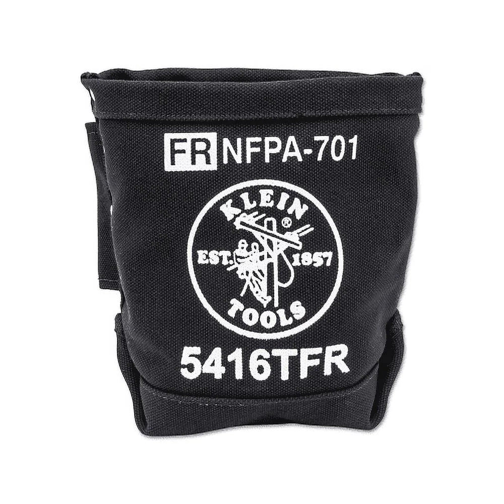 Klein Tools Flame-Resistant Canvas Bolt Bag, 1 Compartment, 9 Inches H X 10 Inches W - 1 per EA - 5416TFR
