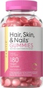 Carlyle Hair, Skin and Nails Gummies | 180 Count | Fruit Flavor Gummy Vitamins |
