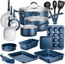 Nutrichef 20 Piece Professional Home Kitchen Cookware and Bakeware, Pots and Pan