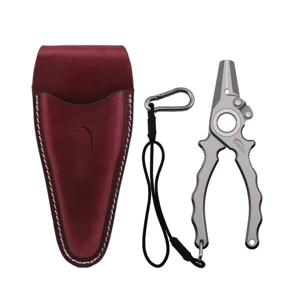 Danco Premio Titanium Offshore Pliers with Leather Sheath and Lanyard, 7"