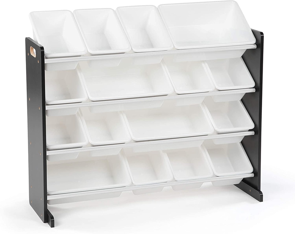Humble Crew, Black with White Extra-Large Supersized Storage Organizer, Plastic