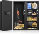 33.46" Tall Sturdy Wall Safes between the Studs 16" Centers, Fireproof in Wall S