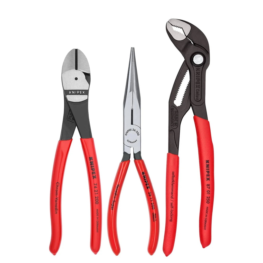 Knipex - 3 Pc Universal Pliers Set W/Cobra® Pliers (00 20 08 US2) C27
