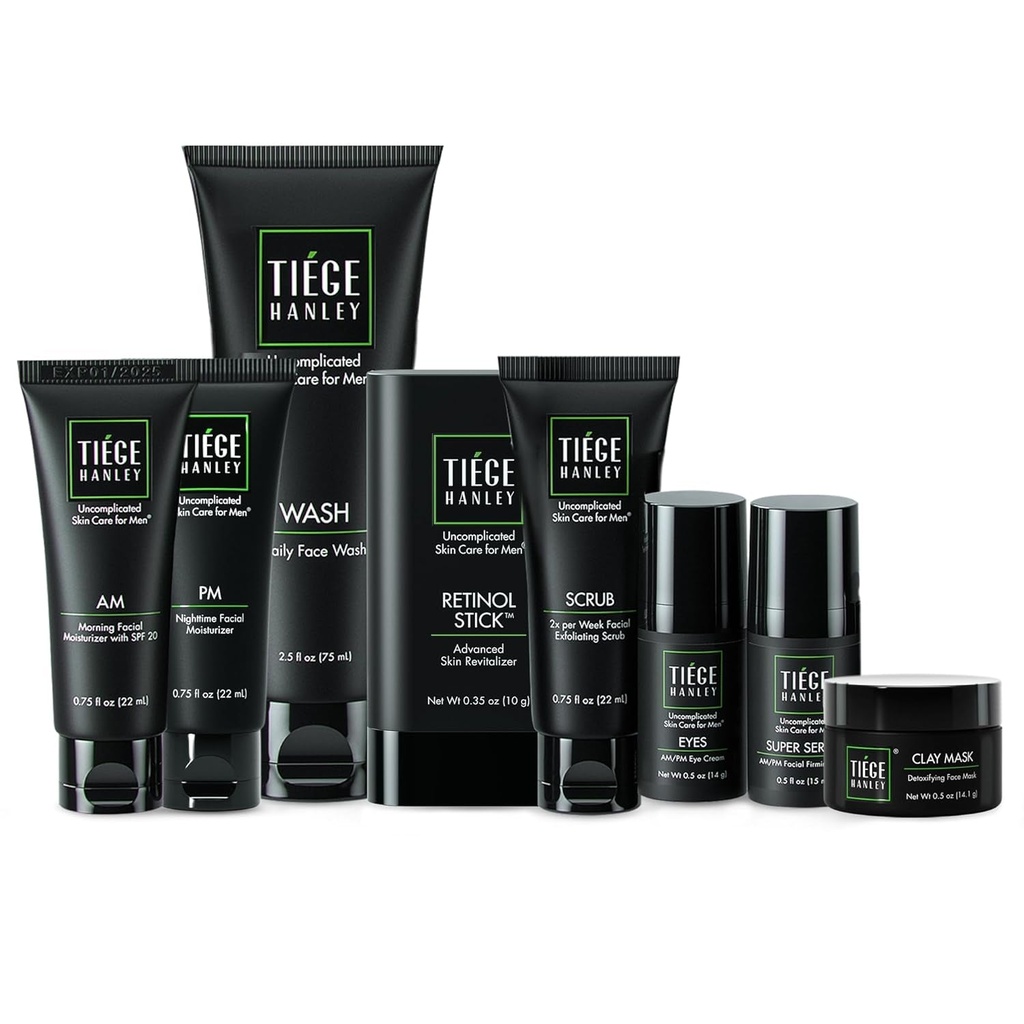 (System Level 5) Tiege Hanley Mens Skin Care Set, Rejuvenation Skin Care Routine