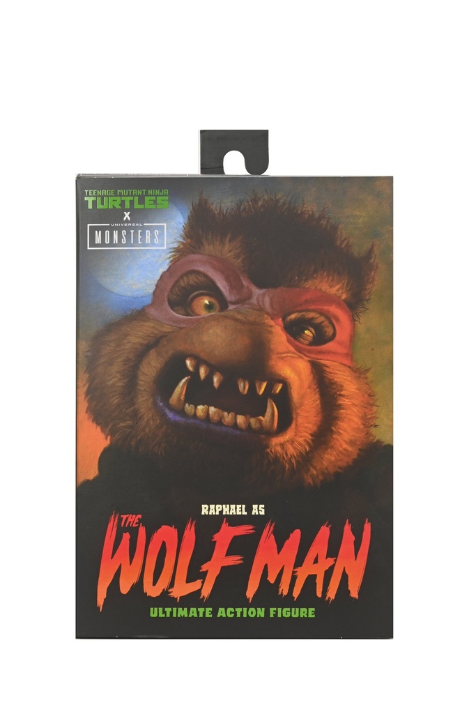 NECA Universal Monsters/Teenage Mutant Ninja Turtles Raphael as the Wolfman 7" Scale Action Figure
