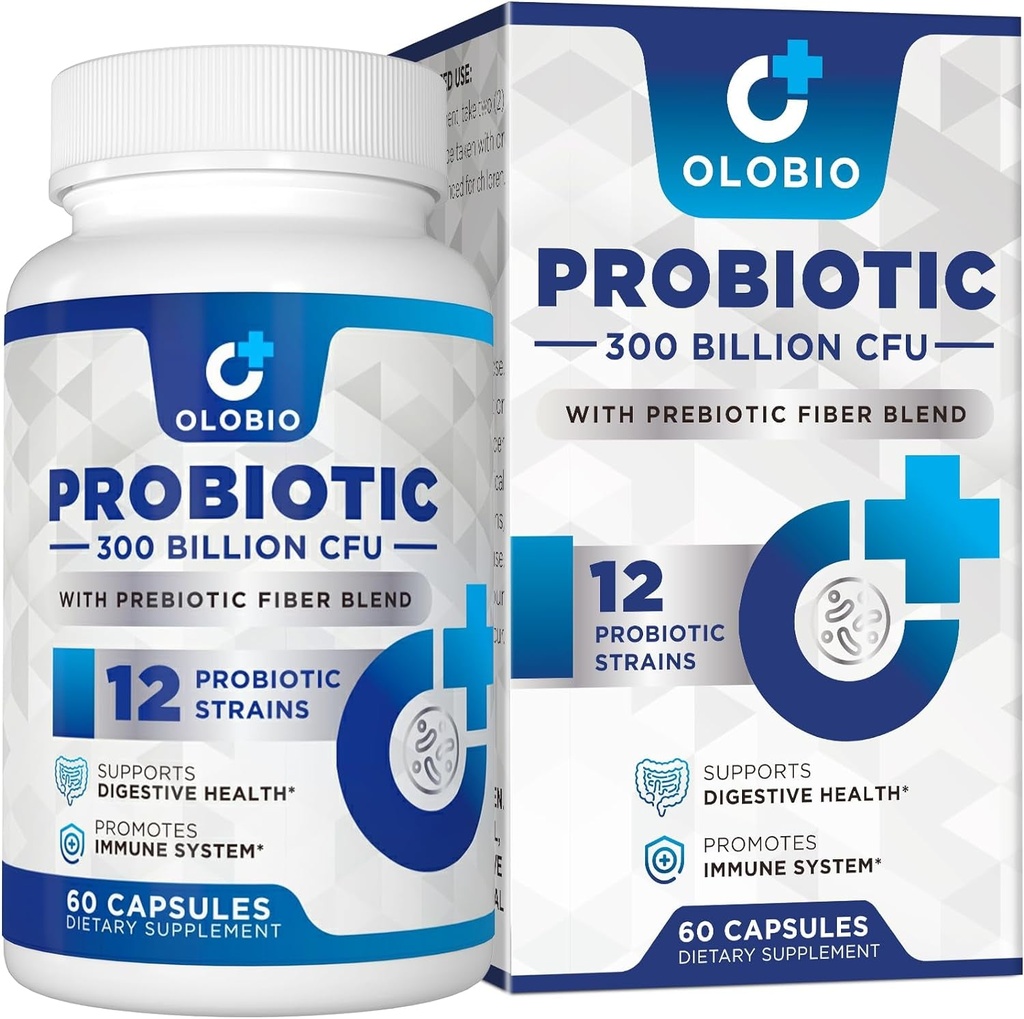 300 Billion CFU Probiotic, Probiotics for Women Men 60 Counts