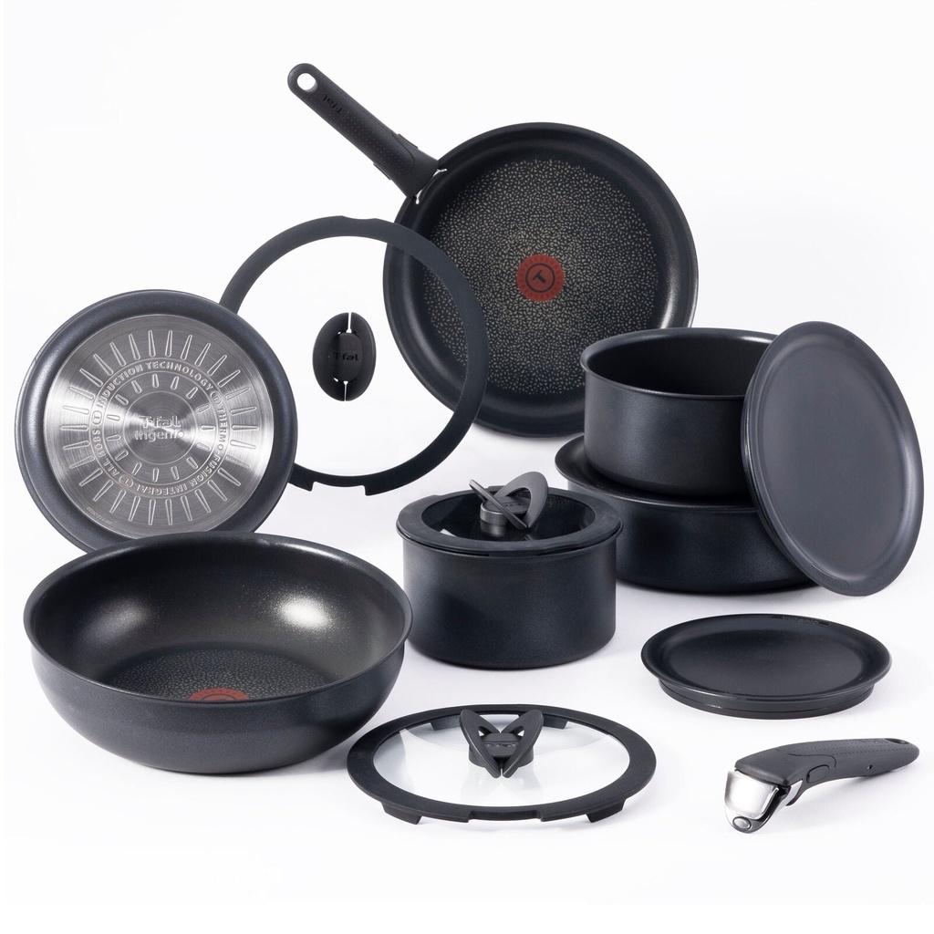 T-Fal Ingenio the Genius Cooking System, Platinum Non-Stick, 14 Piece Cookware S