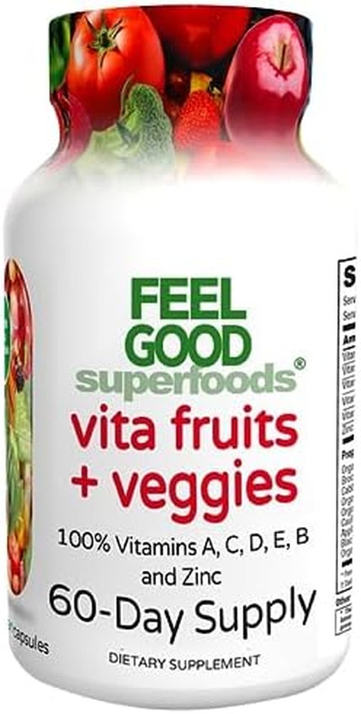 Vita Fruits and Veggies Dietary Supplement 60 Count
