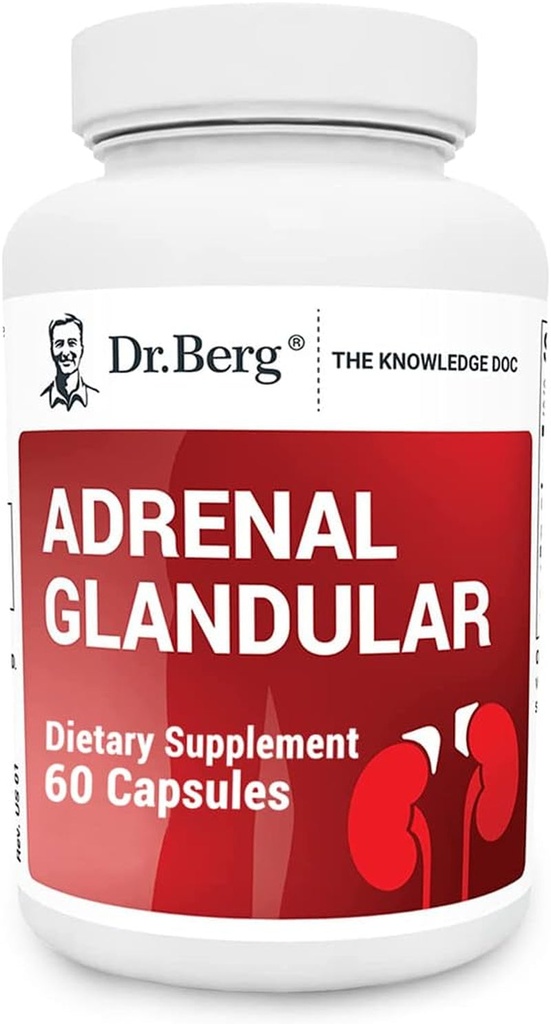 Dr. Berg Adrenal Glandular 60 Count Hormone Balance Formula.